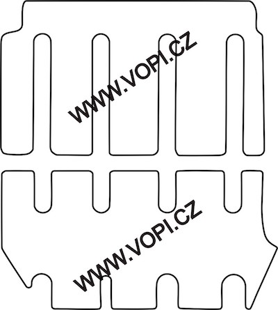 Autokoberce Mercedes Vito/Viano 2.+ 3. řada samostatná sedadla 2015 -  Colorfit Fun (2989)